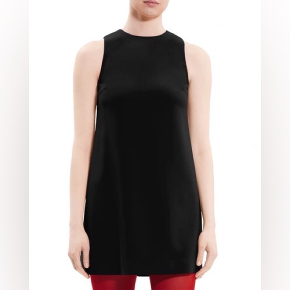 High neck sleeveless side top